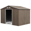 Garden Shed Storage Large Yard Store Sliding Door Metal Roof Tool Box