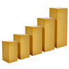 Square Metal Plinth Cylinder Dessert Pedestal Wedding Cake Flower Display Stand