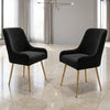 Set of 2 Marco Dining Chairs Brushed Velvet