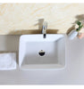 Bathroom Counter Top Ceramic White Basin Cloakroom Gloss Wash Sink 400mm x 300mm