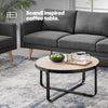 Coffee Side End Table Sofa Living Room Wooden Metal Bedside Furniture Round Tea