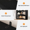 Corner Bookshelf Bookcase 5 Tier Corner L Shaped Bookshelfs Storage Display Rack