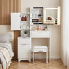 Dressing Table With Drawers Mirror Stool Set Makeup Desk Vanity Table Bedroom