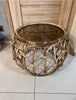 Rattan/Bamboo Glass Top Coffee Table, Home Living Room Decor - BNIB