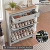 3 Drawers Shoes Cabinet Storage Shoe Rack Wooden Stand Cupboard Unit Organiser