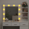 Dressing Table With Drawers Mirror Stool Set Makeup Desk Vanity Table Bedroom