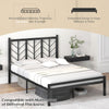 King Size Heavy-Duty Metal Frame Modern Bed Frame w/Under-bed Storage