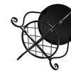 Mosaic Outdoor Side Table Round End Table Iron Accent Table Flower Plant Stand