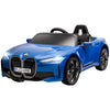 BMW i4 Licensed 12V Kids Electric Ride-On Car w/ Remote Control - Blue