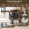 Record Player Stand Turntable Stand Vinyl Storage Cabinet Brown