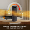 Smart Portable Ceramic Electric Space Heater with Thermostat App Control - 1800W