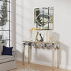 4ft Mirrored Console Table Glass Hallway Desk Sofa Side Foyer Table Home Display
