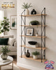 5 Tier Metal Wire Wall Floating Shelves Decoration Storage Shelf Living Room