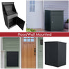 Lockable Metal Parcel Delivery Secure Dropbox Outdoor Storage Letter Post Box