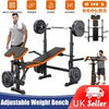 Foldable Dumbbell Bench Weight Training Fitness 7 Incline Adjustable Workout Gym