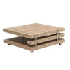 Borneo Wooden Coffee Table Square In Sanremo Oak