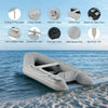2.3M Inflatable Boat for 2 Adults Boat for Fishing Playing More on Rivers Lakes
