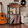 Vinyl Record Player Stand, 3-Tier Record Player Table with Drawer & Storage Shel