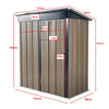 5 X 3FT Metal Garden Shed Outdoor Storage Cabinet House Box Pent Roof Lockable