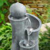 Water Feature Indoor Outdoor LED Fountain Waterfall Garden Decor (Ball on Top)
