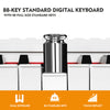 ♬Mustar 88 Semi Weighted Keys Digital Piano PortableKeyboard Pedal Stand Stool