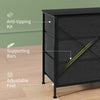 8 Fabric Drawers, Metal Frame Storage Cabinet with Wood Top for Living Room