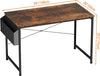100x50cm Vintage Computer Desk with Storage Bag Writing Study Workstation Home