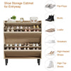 Shoe Storage Cabinet with 3/2 Flip Drawers for Hallway w/ Adjustable Shelves