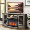 Cabinet Entertainment Console TV Stand Unit 3-Color LED Flame Electric Fireplace
