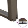 Dining Table Legs U-Shaped 2 pcs Natural Steel 50x(72-73) cm Steel