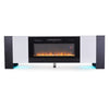 Electric Fireplace w/ TV Stand Unit Cabinet Fire 36inch Heater Flame Living Room