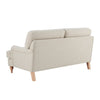 Dusk Hampshire Beige Textured Weave & Oak 2 Seater Sofa RRP £899