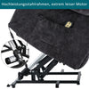 Electric Recliner Chair Fabric Upholstered Armchair Massage Heating Sofa Grey