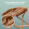 Outdoor Dining Table & Chairs Set, Acacia Wood Garden Dining Set,