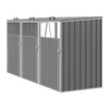 Triple Wheelie Bin Storage Metal Store Cover Garden Rubbish Dustbin Shed Storage