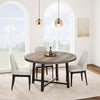 47In Round Dining Table,Kitchen Table for 4 to 6 People with Sturdy Metal Frame