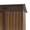4 x 8FT Garden Shed Metal Steel Pent Roof Outdoor Storage Shed Free Foundation