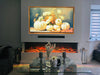 NEW 2025 3D 3 Sided No Border Glass UHD Media Wall Electric Fire 50 60 71 80 "