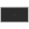 Wall Tool Cabinet 100x20x55 cm Black Steel Garage Workshop Storage