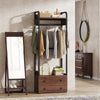 Freestanding Closet Organizer Small Clothes Rack with Drawers and Shelves