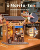 Book Nook 3D Wooden Puzzle DIY Japanese Ramen House Model Bookshelf for Kids
