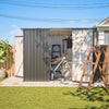 BIRCHTREE 4 x 8FT Bike Shed Metal Garden Shed Lockable Motorbike Bicycle Storage
