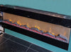 wall mounted electric fire 50 inch black.