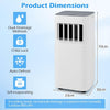 Tangzon 7000 BTU Portable Air Conditioner 4-in-1 Dehumidifier Remote Timer