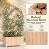 121 cm Outdoor Planter Box w/Privacy Screen & Drainage Holes