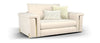 Sofology The Oscar Ecru Mix Super Matt Velvet & Gold Loveseat Armchair RRP £1199