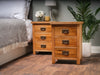 Oak 3 Drawer Bedside Tables – Pair of Oakcroft Rustic Bedside Cabinets Built