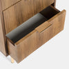 OHS Ribbed Bedside Table Cabinet 3/4/5/6 Draw Nightstand Side Board