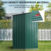 Metal Garden Shed 8 X 4ft Outdoor Yard Storage Tool House WITH FREE BASE & VENT