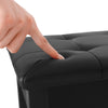 ♬Mustar Piano Stool Wooden Piano Bench With Storage Padded Keyboard Seat White